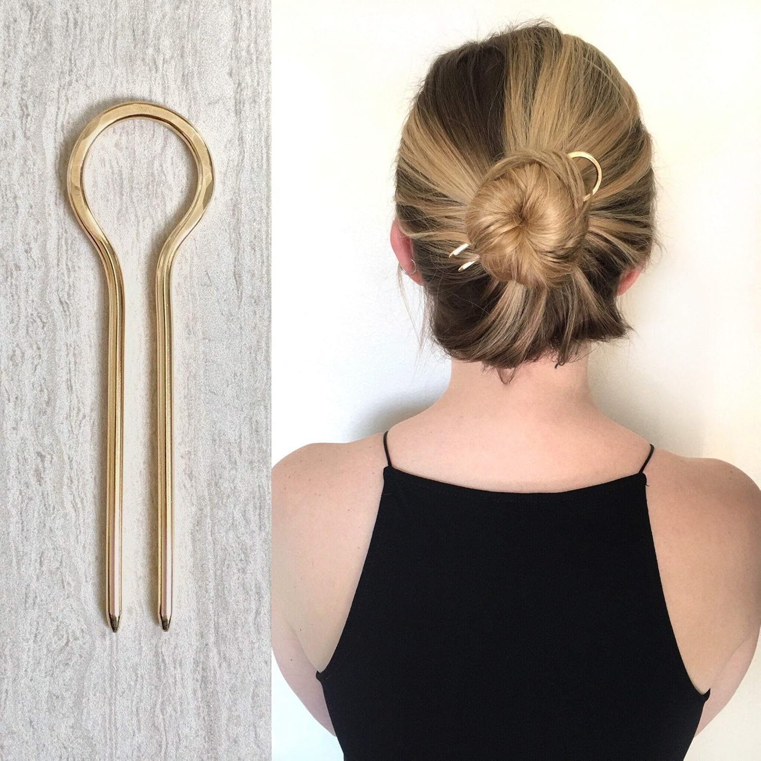 Amazon Com Hair Pins Large Brass Hair Pin Brass Hair Fork