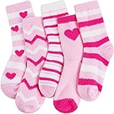 HONGTEYA Valentines Day GIfts Fuzzy Socks for Women Girls Cozy Soft Warm Winter Fluffy Slipper Socks Galentines Day Gifts