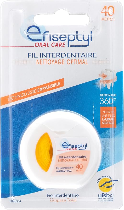 Porte-fil Dentaire Efiseptyl En Paille De Blé - Goût Menthe - Lot De 1