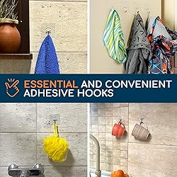 GLUIT Adhesive Wall Hooks for Hanging Heavy Duty 22