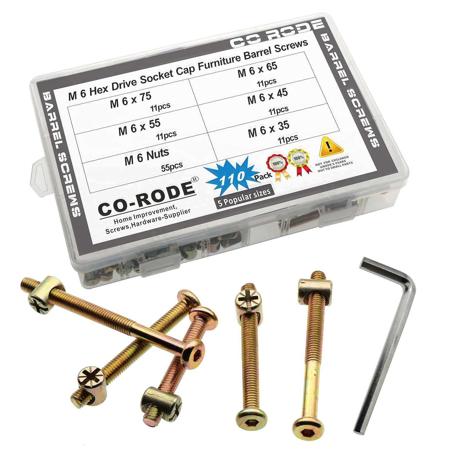 Best Allen Furniture Bolt Barrel 75Mm