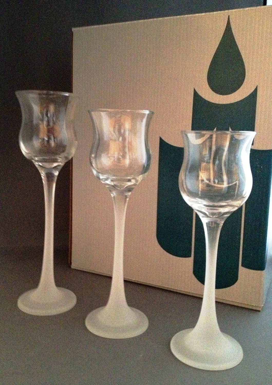 PartyLite Glass Votive Holders 3piece P9248 Amazon.ca Home & Kitchen