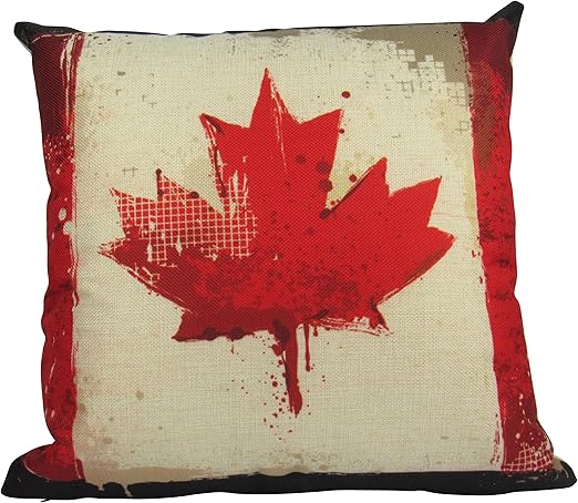 Amazon Com Uniikstuff Canada Flag Pillow Cover Canadian