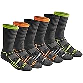 Dickies Men's HYDRO-COOL Moisture Control Crew Socks (6 Pairs)