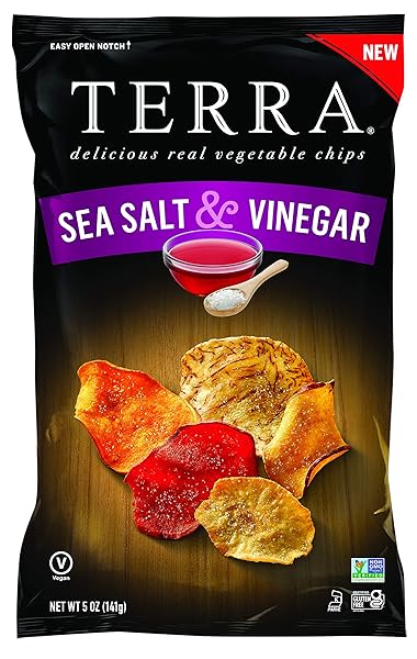 TERRA VEGETABLE CHIPS, SEA SALT AND VINEGAR, 5 OZ