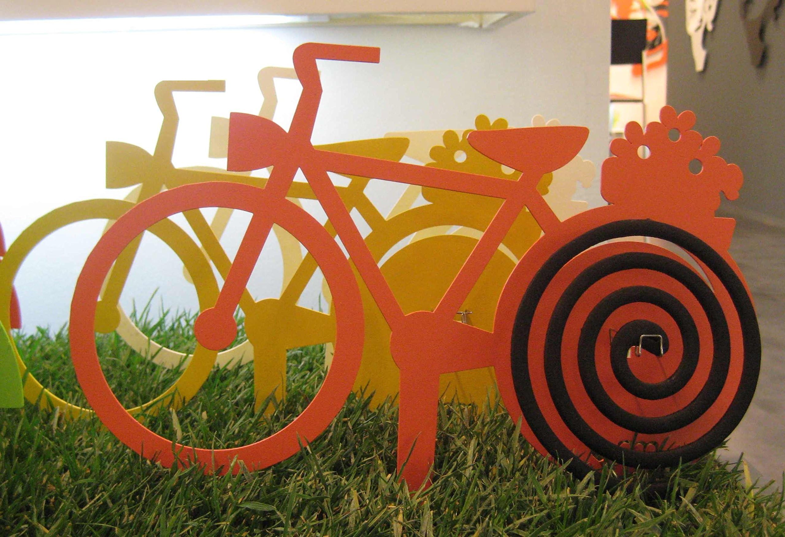 Arts and Crafts Matryoshka Nesting Metal Pot zampironi Bike Holder – Yellow – 32 x 24h cm