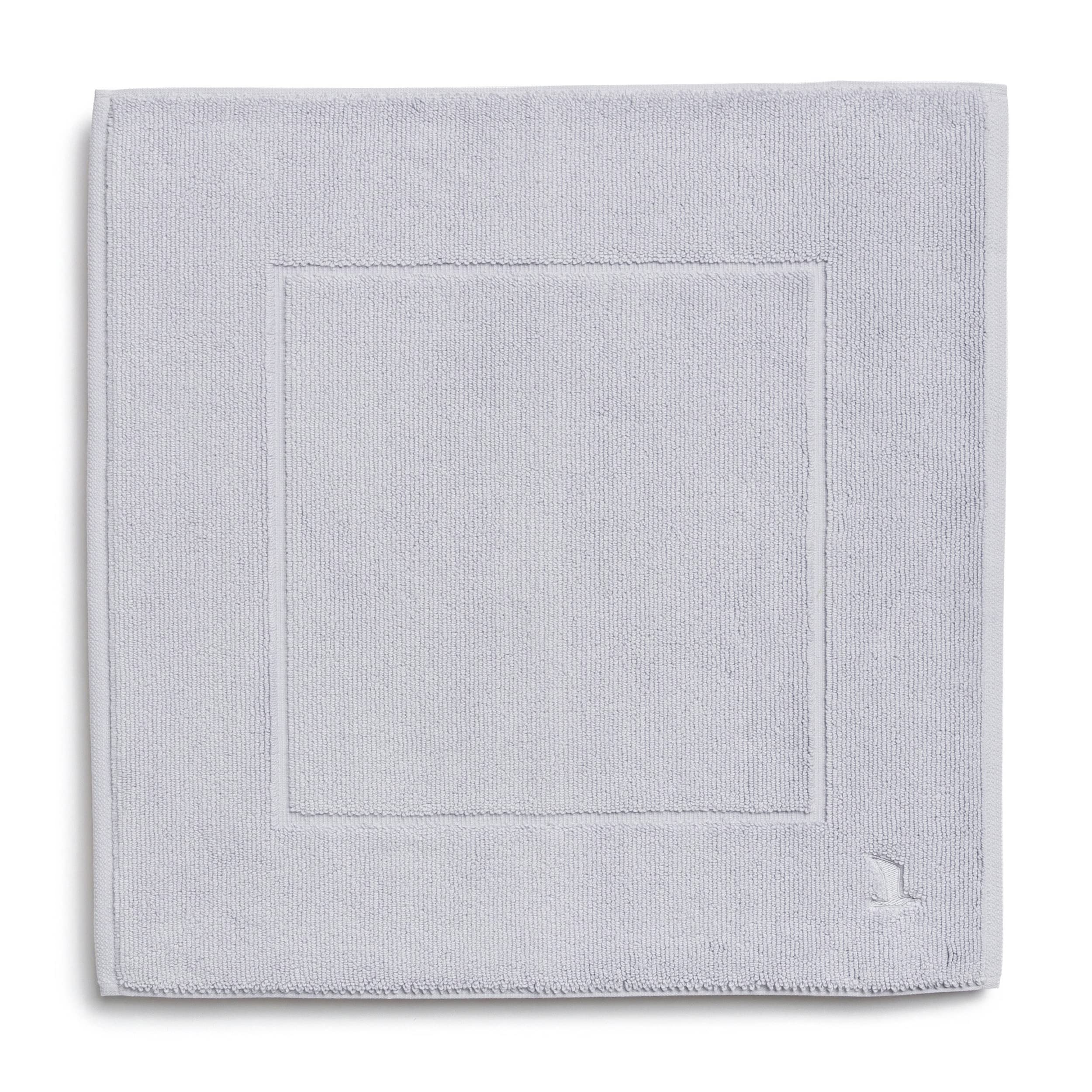 Möve Superwuschel bath mat 60 x 60 cm made of 100% cotton, silver