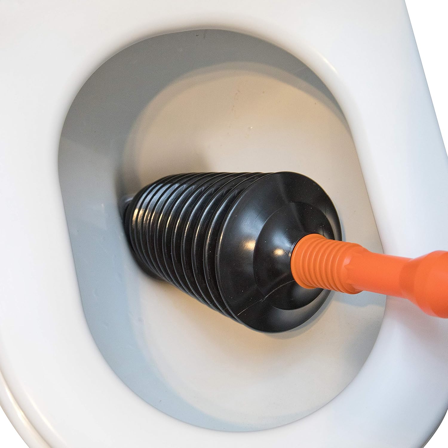 brackit Toilet Plunger, Powerful and Unique, Accordion Suction, Fits All Toilets, Easy to Use - Image 5