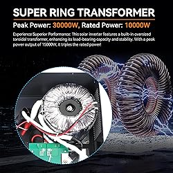 PowMr 10000W Split Phase Solar Inverter 48V to