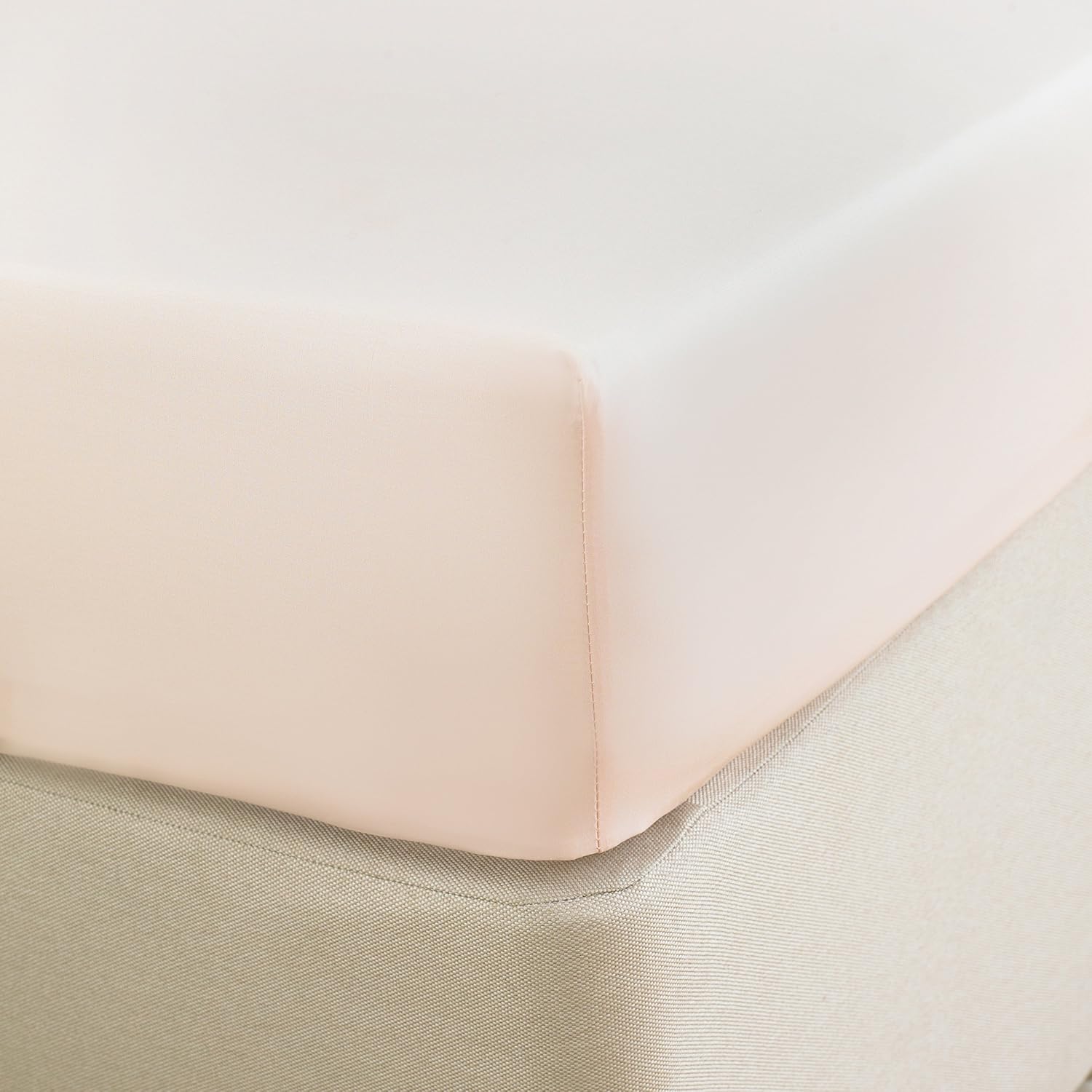 Great Knot 100 Egyptian Cotton Percale Flat Sheet (Light Pink, Double