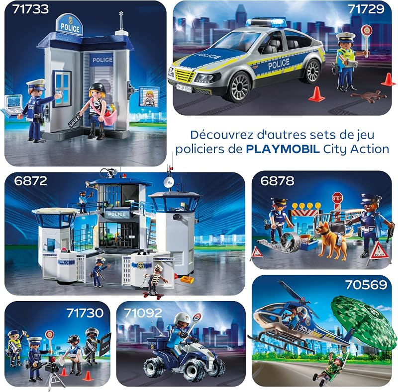 | Action Heroes | Centre de Commandement de la Police | Jouets de Police | Jouets d'aventures | Jouet pour Enfants à partir de 4 Ans | avec Figurines & Accessoires | 71873