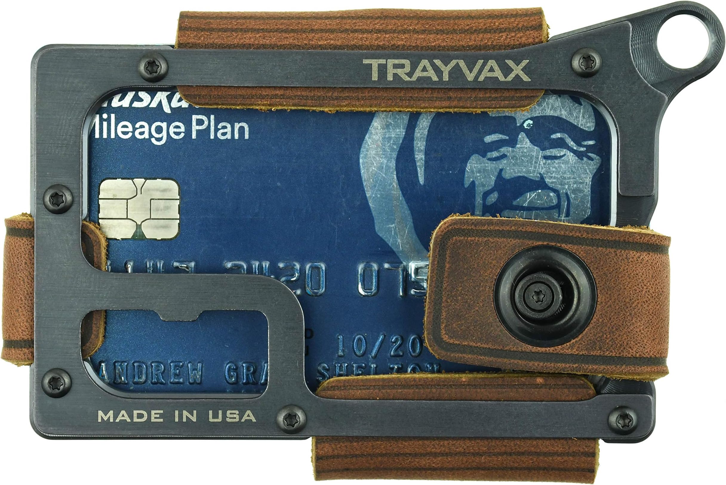 Trayvax Contour Minimalist Wallet Tactical Armor Steel Front Pocket RFID