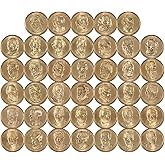 2007-2020 Presidential Dollar 40 Coin Complete Design Set Uncirculated | Collectible 40-Coin Set: Presidential Dollar, 2007-2020, Manganese-Brass, Uncirculated