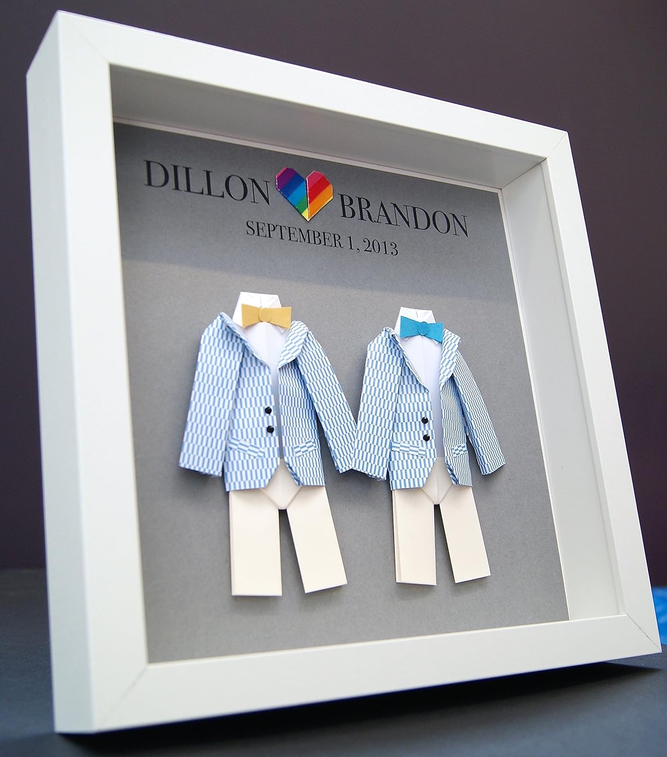 Personalized Gay Same Sex LGBT Wedding Gift, Marriage