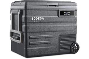 BODEGACOOLER 12 Volt Car Refrigerator,68Quart(65L) Camping Fridge,RV Portable Freezer Single Zone,with APP Control,-4℉-68℉ Ca