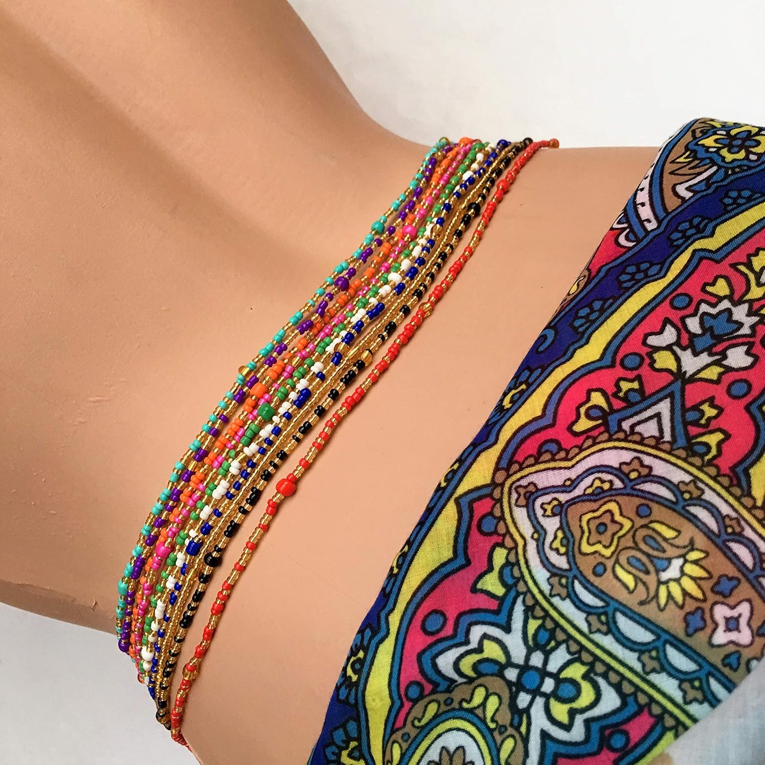 women with waist beads
