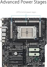 ASUS PRO WS TRX50 SAGE WIFI Motherboard DDR5 ECC sTR5 Socket AMD Ryzen view 3