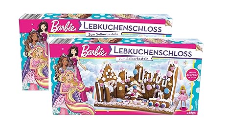 Barbie Lebkuchenhaus (2 er Pack) Bastelsatz mit Barbie Sammelfigur 262