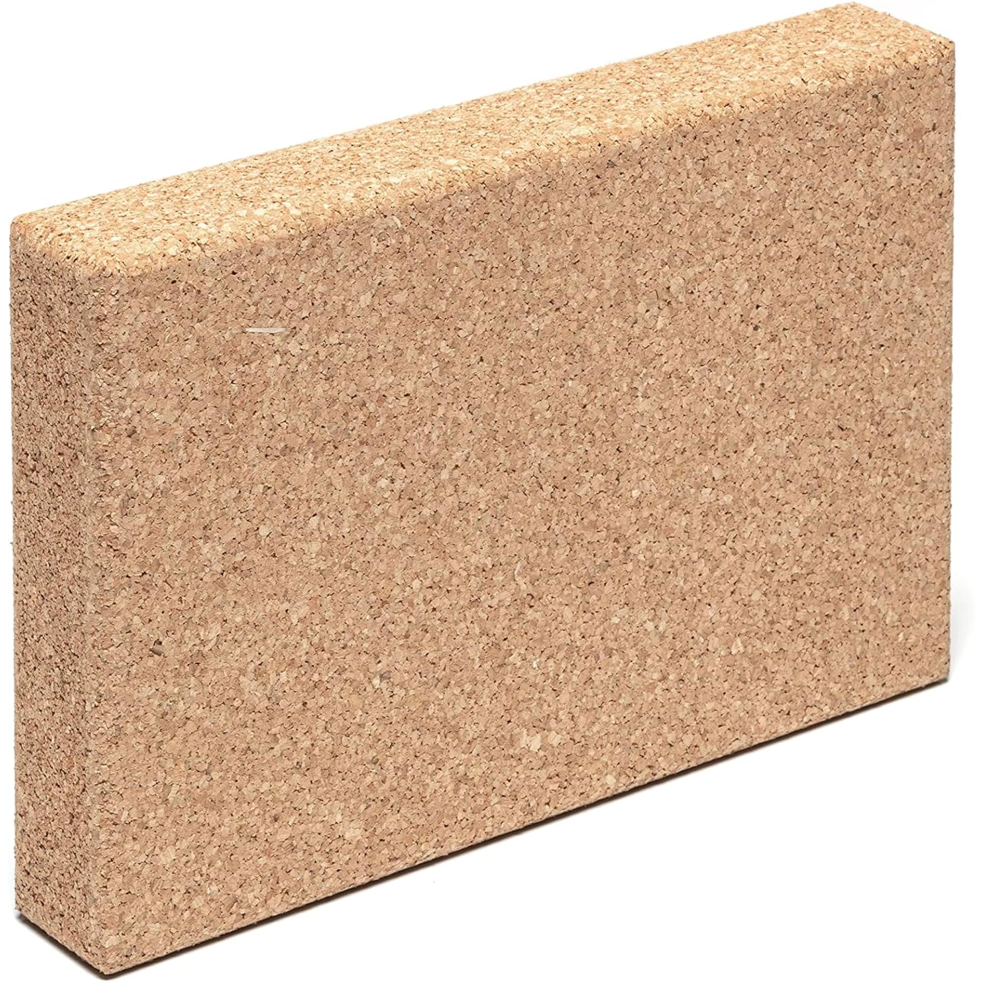 Go4Cork Premium Cork Yoga Block - Slim | 8 x 12 x 2" | Non-Toxic, Alternative to Foam Yoga Bricks | Odorless, Soft, Non-Slip, Wedge | Yogi Gift Accessories | Yoga, Pilates & Meditation | Eco Friendly