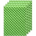 AFACYGN 4 Pack Aquarium Filter Media Bio Sponge Pad 16 x 12 x 1 inch, Fish Pond Foam Filter 20/30/40 PPI (Green 40ppi 4pack)