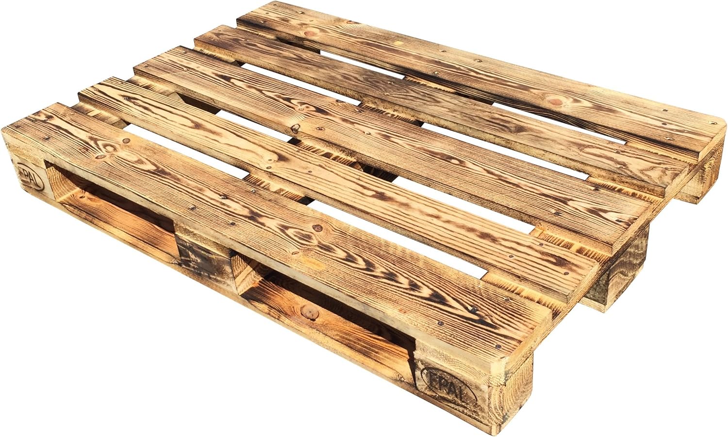 4 Stück geflammte lasierte aus fabriksneuen Europaletten 4er SET 4Pack: Amazon.de: Baumarkt