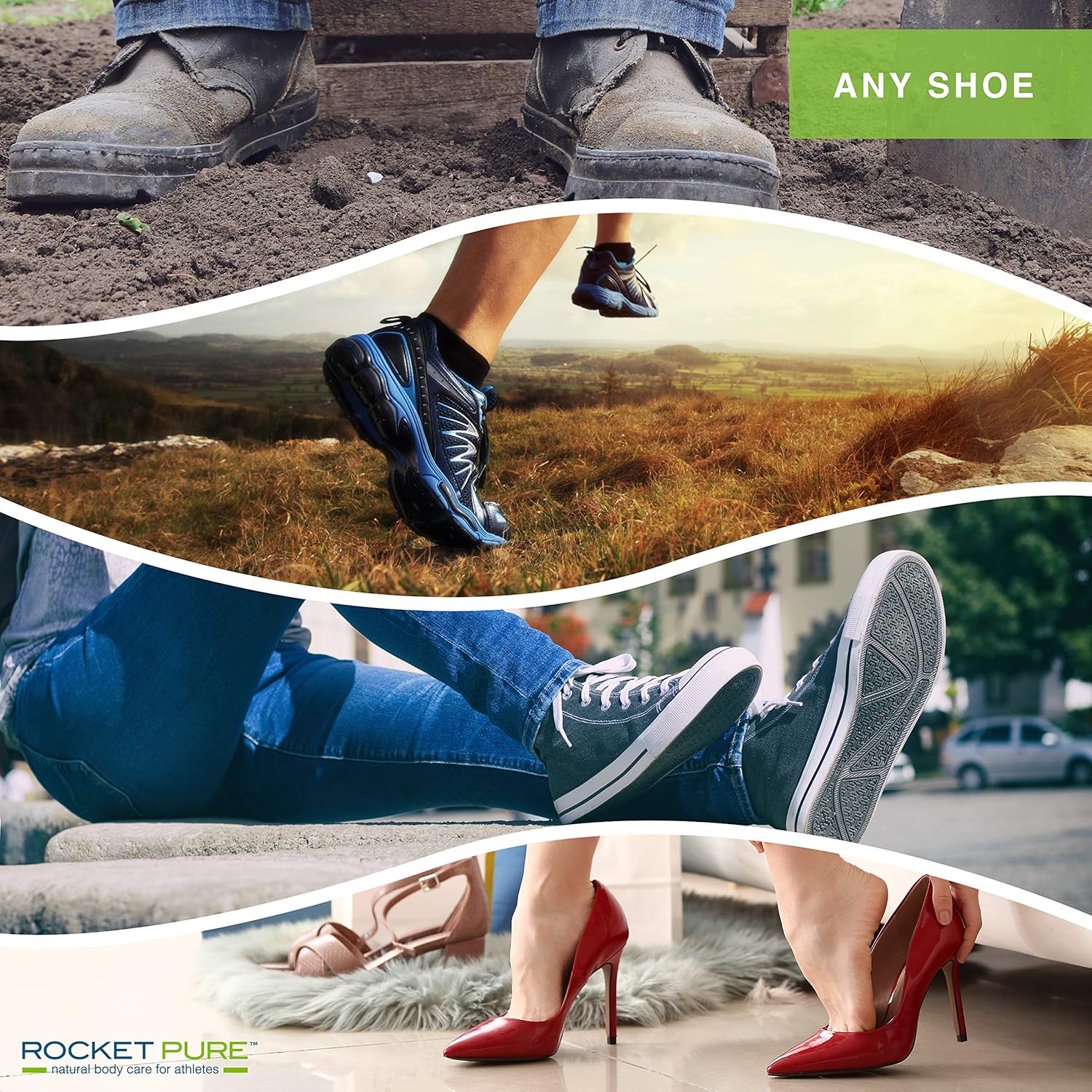 Natural Mint Shoe Deodorizer, Foot Deodorant Spray. Fights Odor, Stink Caused by Bacteria. Spray Freshens Better Than Messy Powders, Antiperspirants, Insoles, Sneaker Balls. Use on Feet or Shoes.: Sports & Outdoors