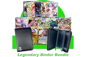 Pokémon Compatible Beginner Collector Lot with 5 Legendary Ultra Rare Cards Bundle - with Dan123yal Binder Included