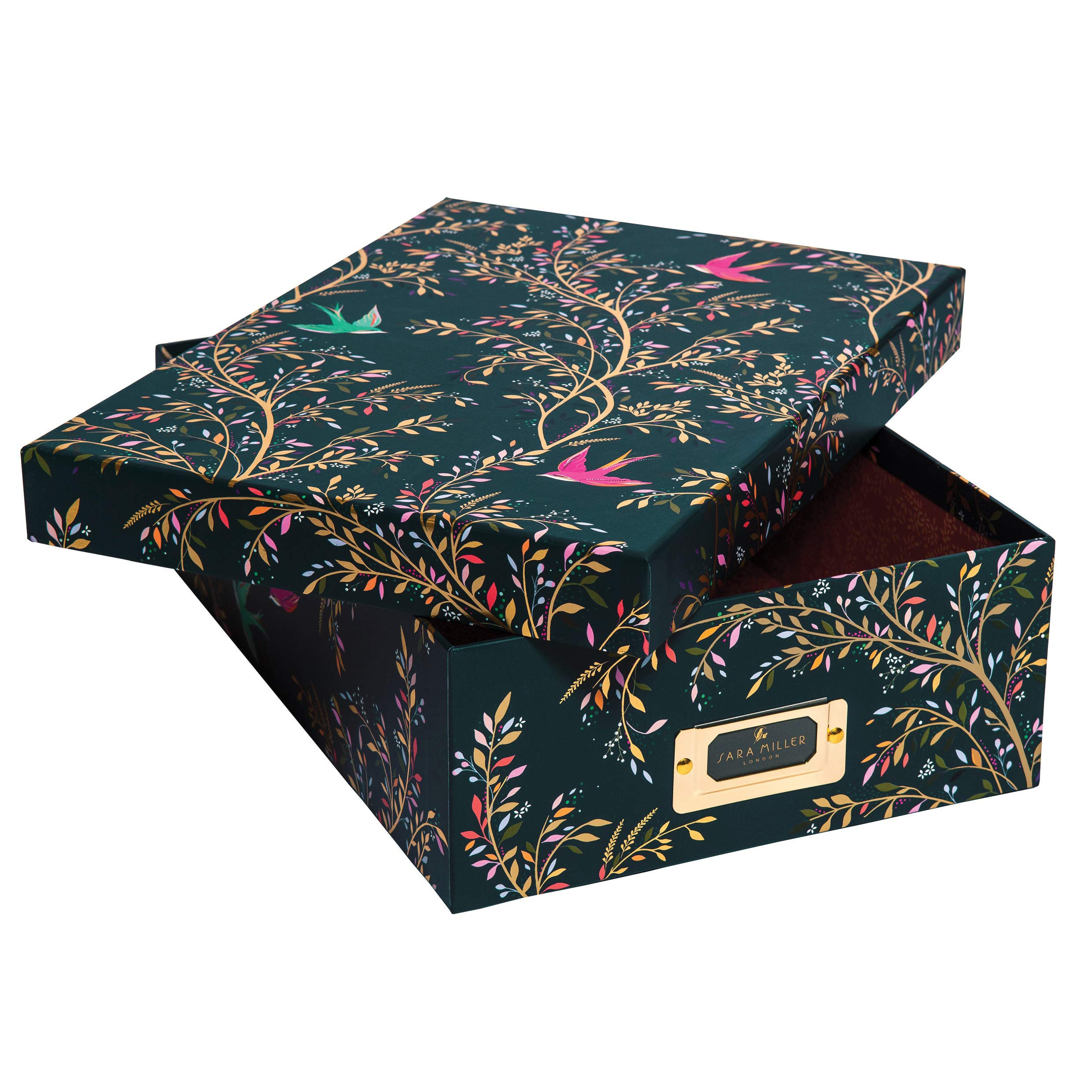 Sara Miller Decorative A4 Storage Box Chelsea Collection Home Office Storage Solutions Gifts desertcart