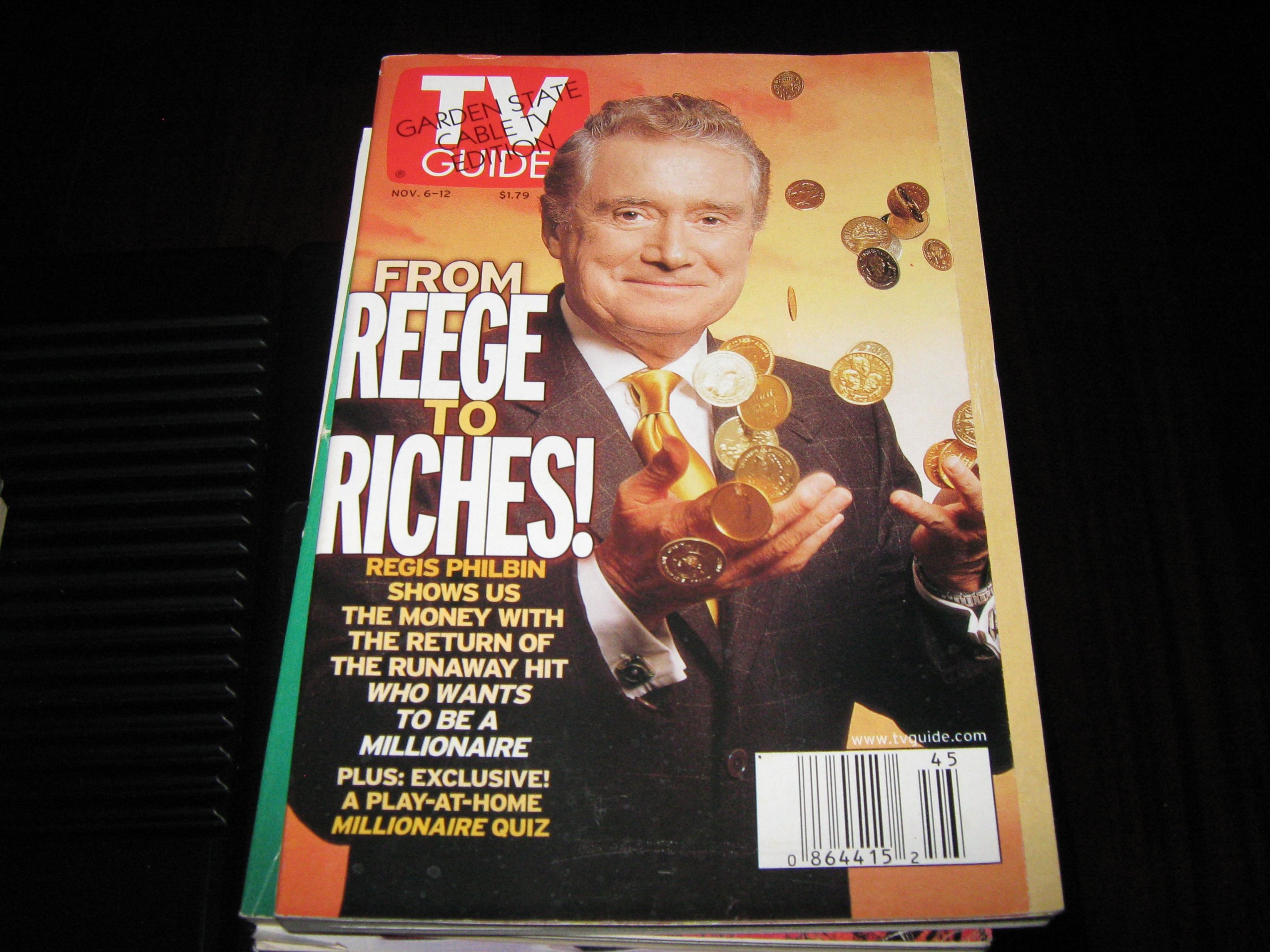 Tv Guide Regis Philbin From Reege To Riches November 6 12