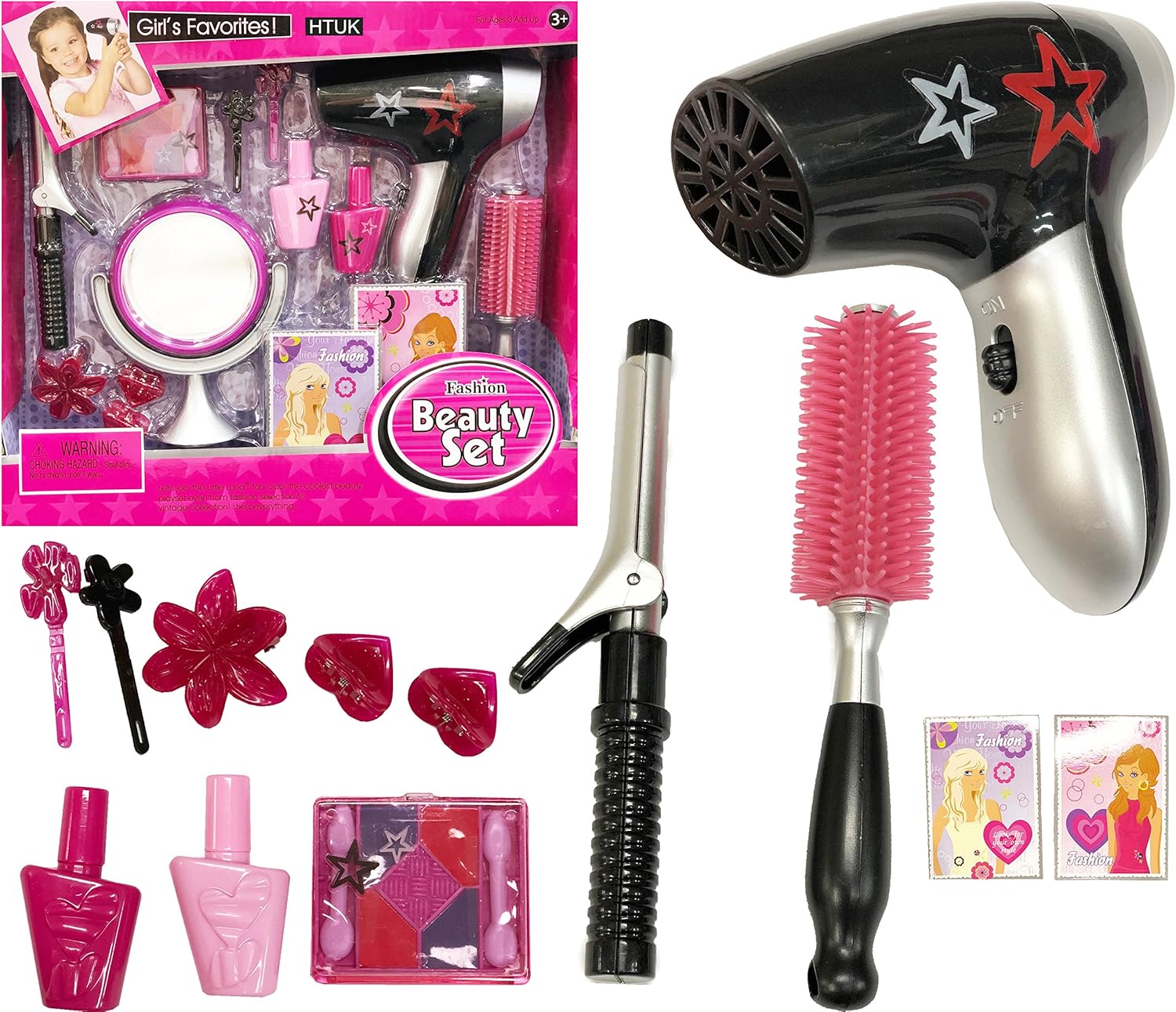 children's pretend hair dryer set