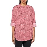Calvin Klein Womens Crepe Relaxed Button-Down Shirt