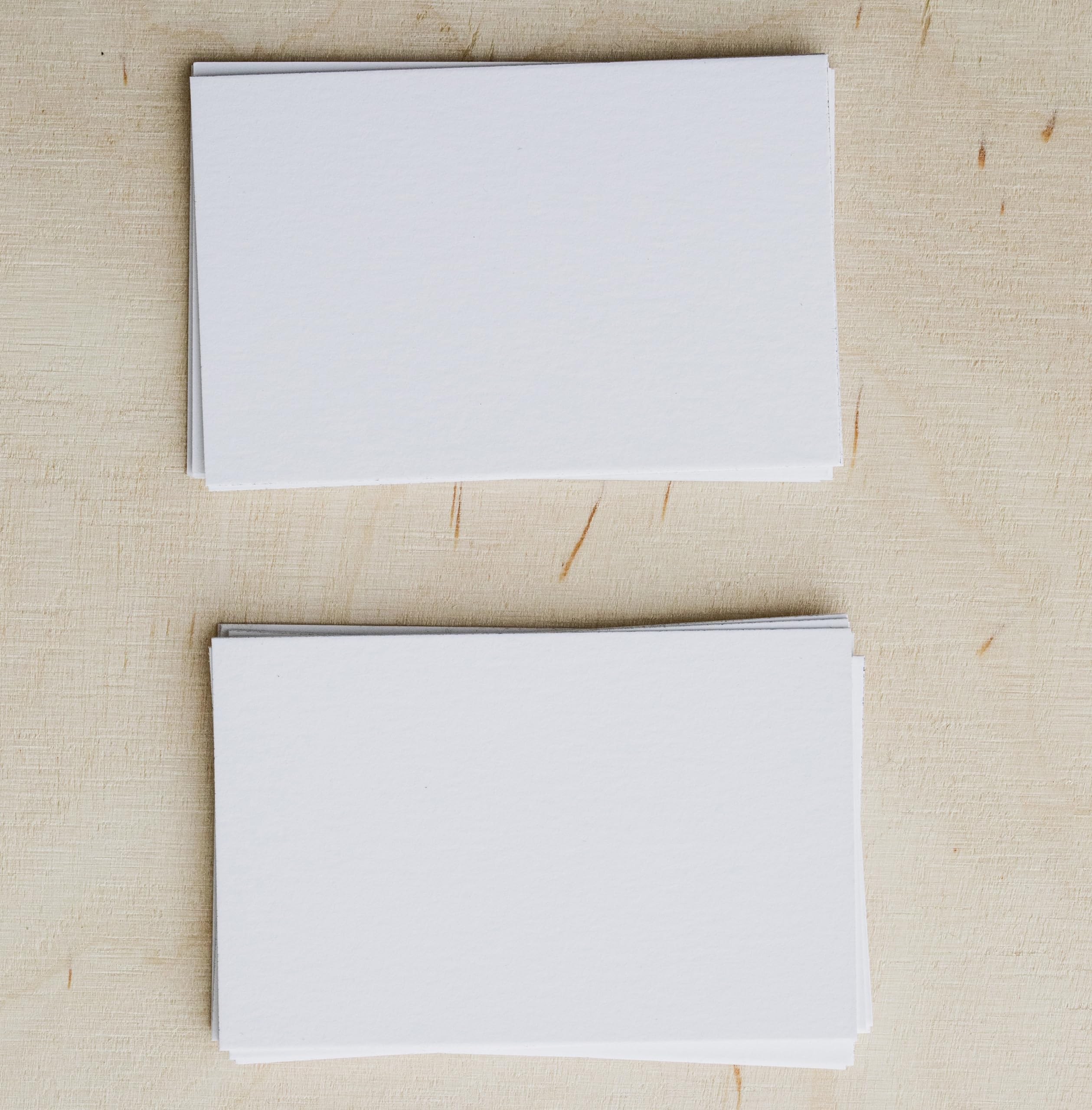 4x6" White Cards Blank (Set of 100) - Thick, Heavy Card Stock for Invitations, Greeting, Note, Thank You, Index Cards - Plain for Writing, Stamping, Printing, Art.
