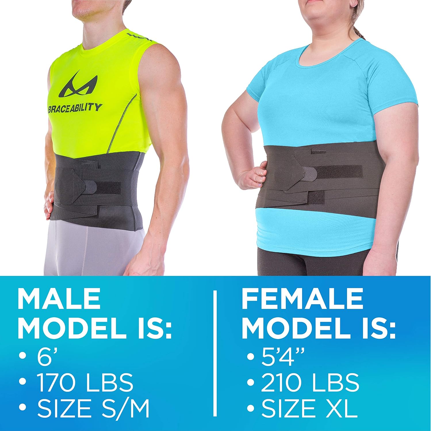 BraceAbility XXXL Plus Size Elastic & Neoprene Compression Back Brace | Lumbar, Waist and Hip Support Belt for Sciatica Nerve Pain, Low Back Pain Relief while Sleeping, Working, Exercising (3XL): Industrial & Scientific