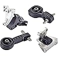 ENA Engine Motor Transmission Mount Set Compatible with Honda Civic 1.8L 2006 2007 2008 2009 2010 2011 l4 Automatic Transmission Replacement for A4530 A4534 A4543 A4546 Set of 4