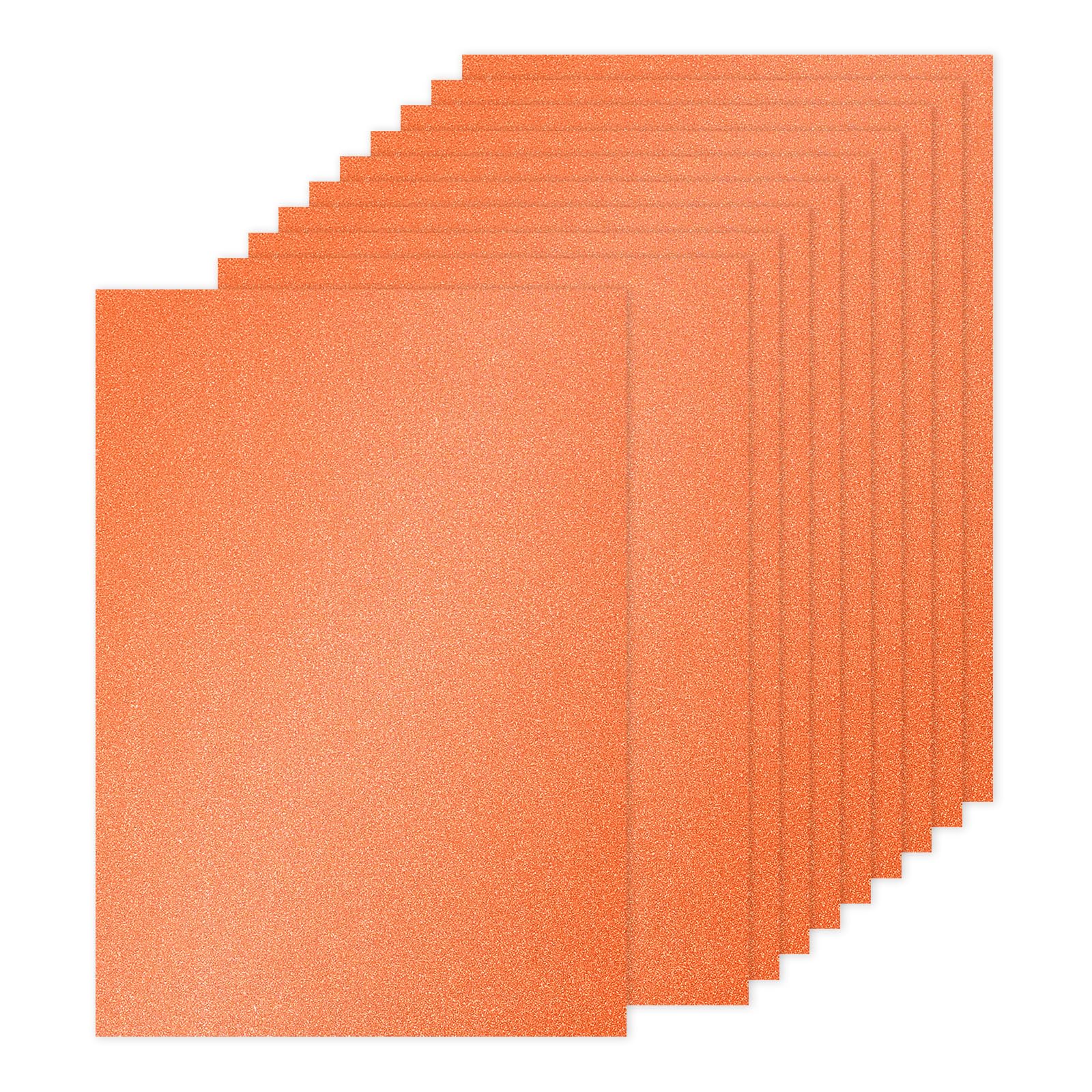 PATIKIL 20Sheets Orange Glitter Cardstock Paper, A4(8.3x11.7 Inch) 250gsm Premium Sparkly Paper Craft Cardstock Paper for Scrapbook Card Making DIY Art Projects Wedding Party