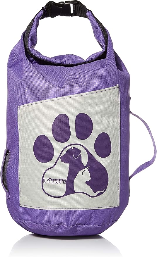 Pet Supplies LYINIE Dog Food Travel Bag, Portable Folding Travel Food