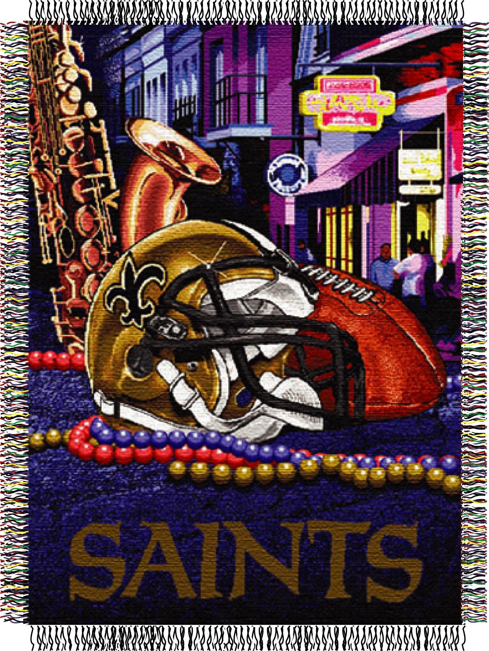 Northwest NFL New Orleans Saints Woven Tapestry, 48" x 60", Home Field Advantage