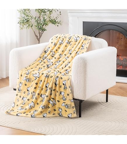 Couverture Halloween Snoopy - Motif Citrouille 50 Ans - Gris Sorcière 127x178cm - Berkshire Blanket