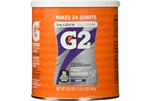 Gatorade Perform G2 02 Perform Thirst Quencher Instant Powder Grape Drink 19.4 Oz. (1 Each)