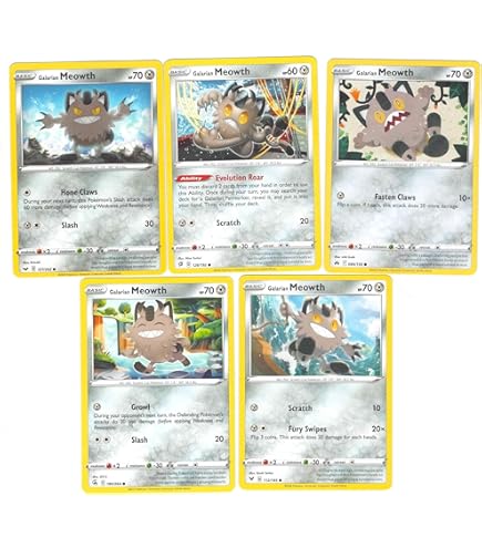 Amazon.com: Meowth V - SWSH004 Black Star Promo - Ultra Rare Holo
