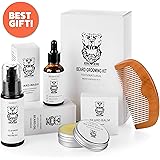 Bear's Beard Premium Beard Kit for Men Beard Growth Grooming & Trimming with - All Natural Beard Oil - Balm Conditioner - Beard Balm - Comb – Gift Set for Men