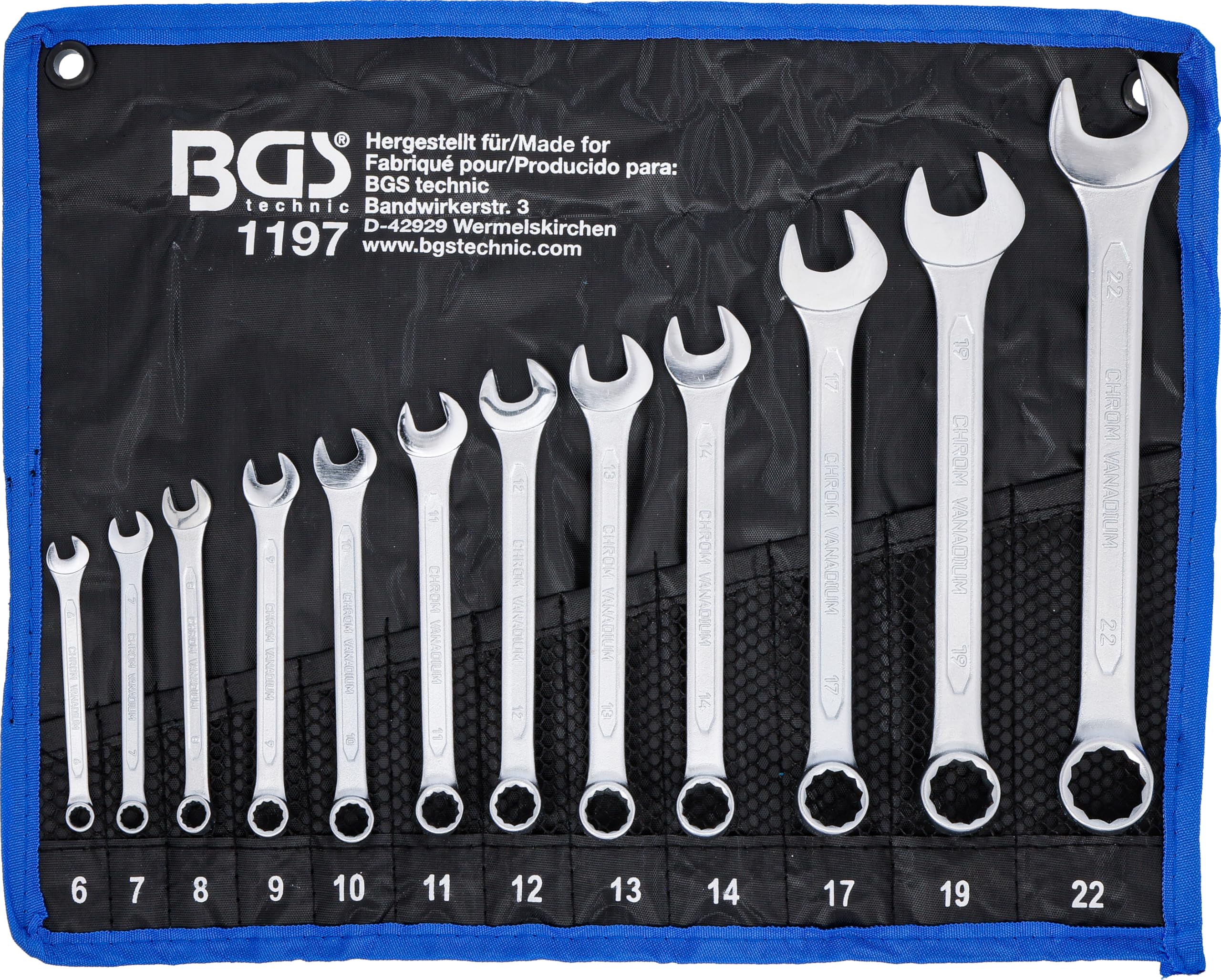 BGS 1197 | Combination Spanner Set | 6 - 22 mm | 12 pcs.