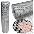 Hardware Cloth 16'' x 20' 1/4 in Galvanized Wire Mesh Roll (23 GA) Chicken Wire Fence Roll for Chicken Pen/coop Fences, Screen mesh, Rabbit/Snake Fences, Poultry enclosures, Handicraft Making, etc.