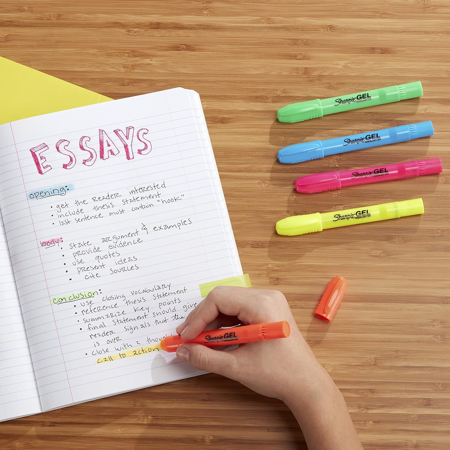 Sanford Brands 1803277 Sharpie Accent Gel Highlighter, Assorted Colors, 5-Count : Office Products