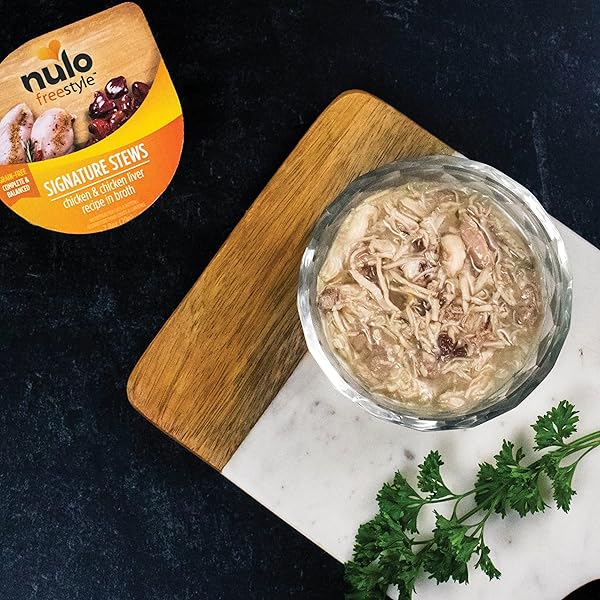 NULO FREESTYLE CAT & KITTEN CHICKEN & CHICKEN LIVER STEW, ALL NATURAL GRAIN-FREE CAT FOOD, 2.80 OZ