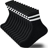 MARRON SMITH Cotton Stripe Ankle Thin Socks Women & Men 6 Pairs