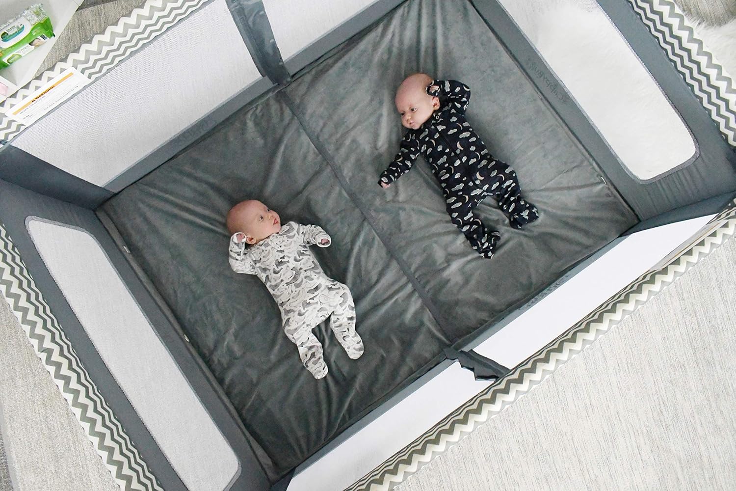 romp & roost luxe oversized playard