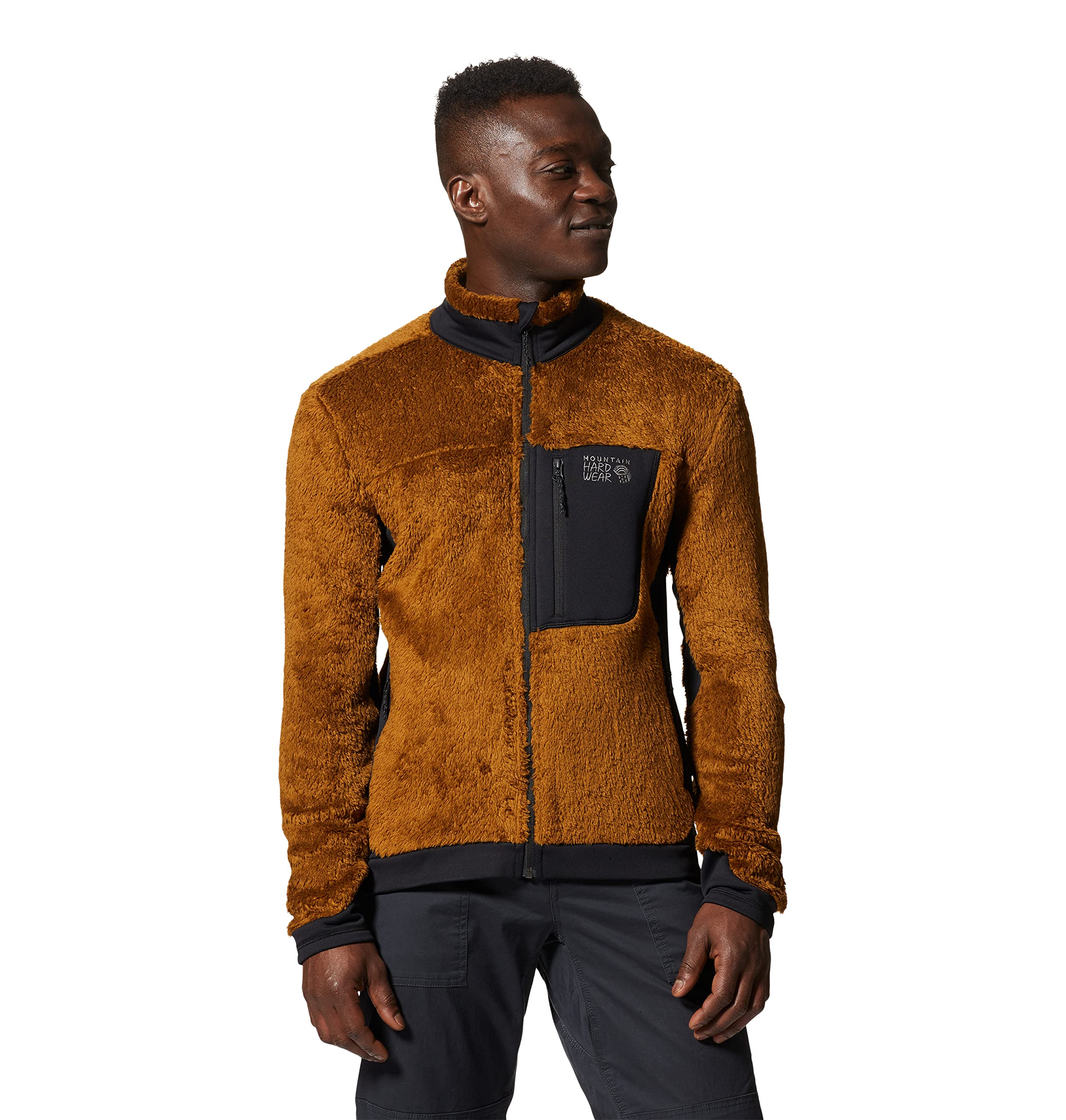 Mountain Hardwear Men’s Polartec High Loft Jacket, Golden Brown, Medium