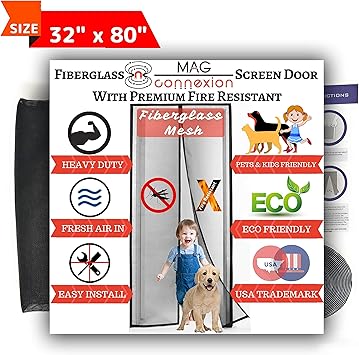 30 x 80 screen door with pet door