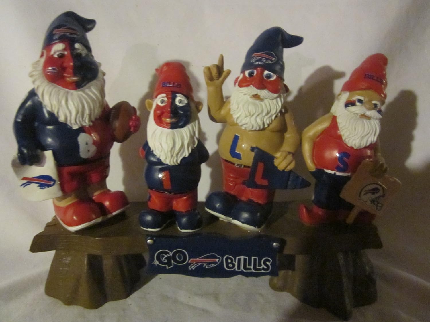 NFL Buffalo Bills Fan Gnome Bench Sports Fan Outdoor